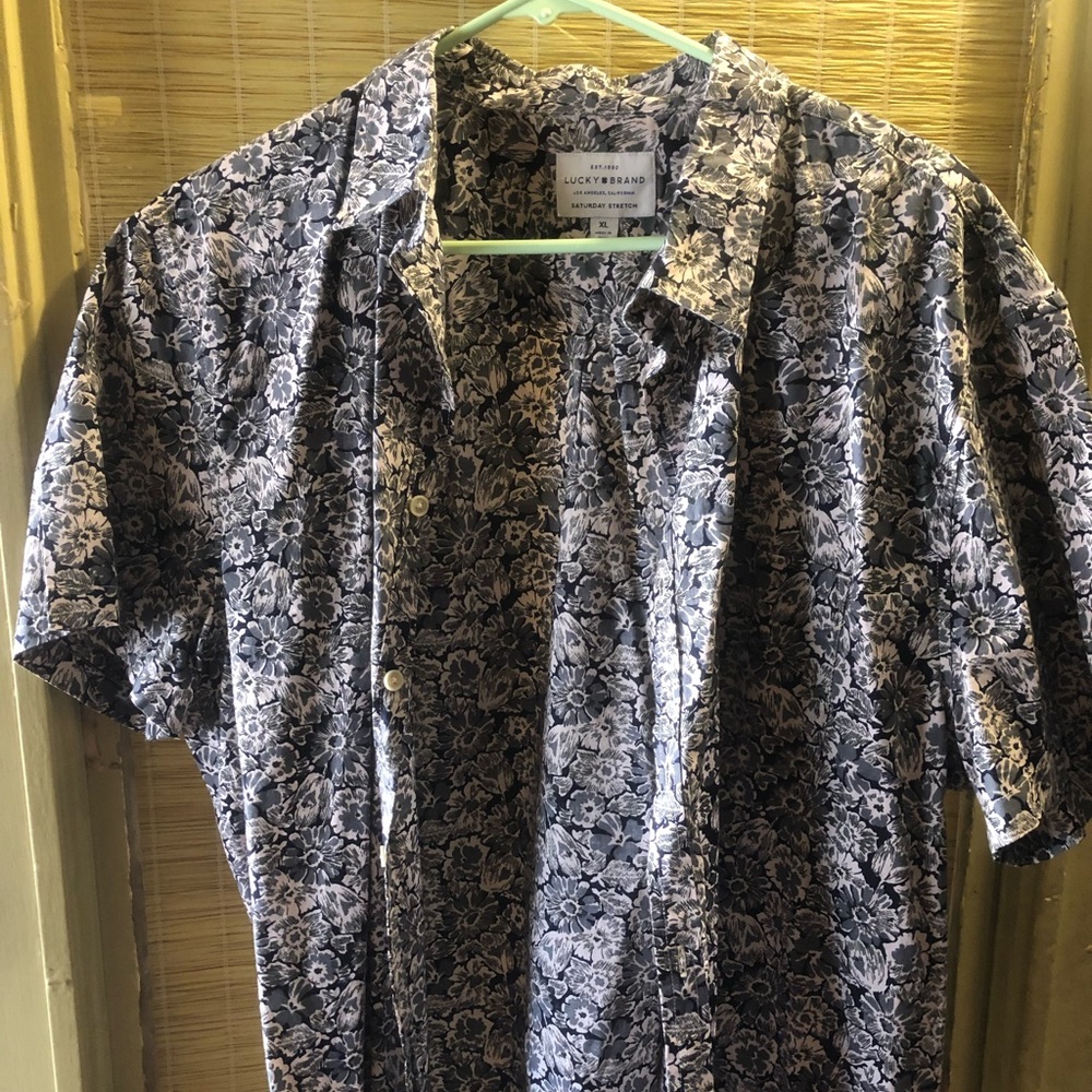 Lucky Brand XL Floral Collard